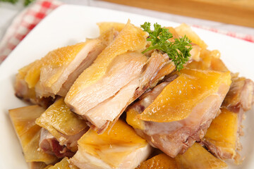 Hubei Air-Dried White Chicken Cut Ready to Eat Traditional Chinese Local Specialty Food