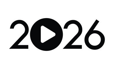 Minimalist black and white design featuring bold 