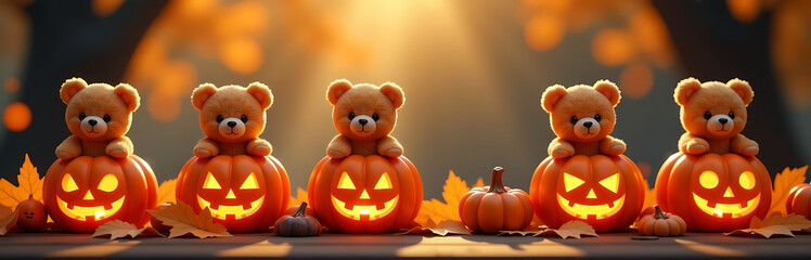 whimsical backdrop featuring repeating design adorable teddy bears perched intricately