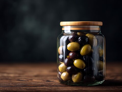 Aceite de oliva oil virgen en una aceitera cl&aacute;sica vintage bottles jar on rustic wooden background