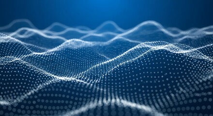 Abstract Digital Wave Pattern.