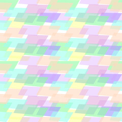 Abstract colorful geometric background with squares and mosaic pattern Pastel abstract background