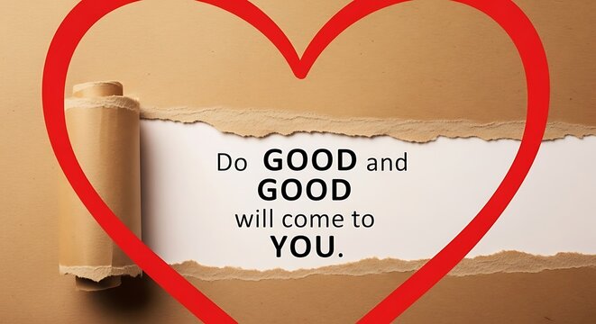 Do Good and Good Will Come to You Positive Message