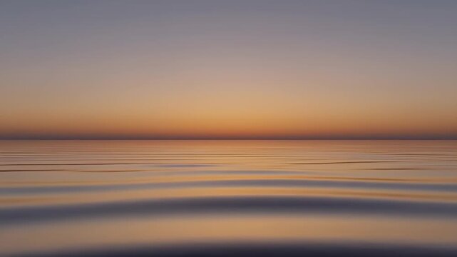 Abstract Motion Blur of a Serene Ocean Sunset.