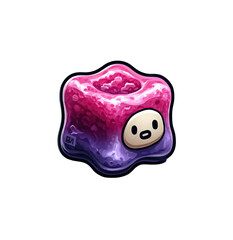 Cute Pink Slime Character