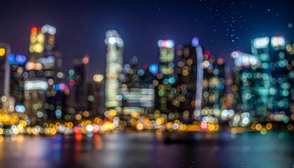 Hong Kong's vibrant night cityscape with illuminated skyscrapers reflecting on the harbor