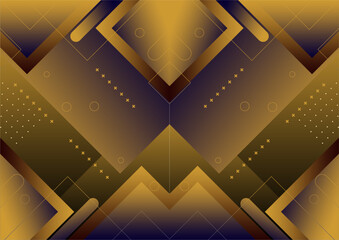 A beautiful abstract color combination with a geometric background. A dynamic composition of shapes. A cool background design for a poster. Vector illustration.