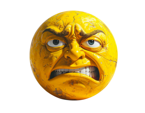  Squeezed Anxiety Toy, Isolated on White.