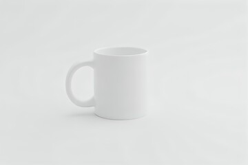 Fototapeta premium Blank White Mug on White Background