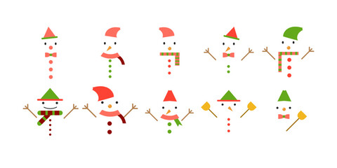 Christmas Snowman Character