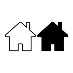 home icon on white background