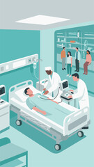 vector of patients being treated in hospital