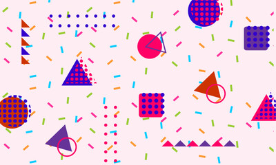 flat design of abstract geometric background