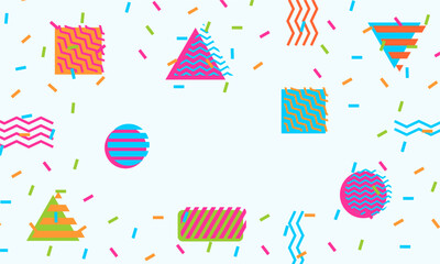 flat design of abstract geometric background