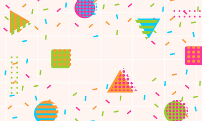 flat design of abstract geometric background
