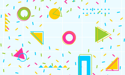 flat design of abstract geometric background