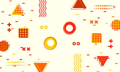 flat design of abstract geometric background