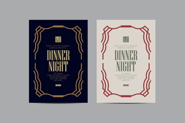 Dinner Night Invitation Template