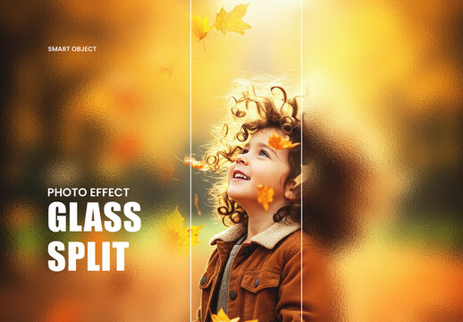 Glass Split Photo Effect