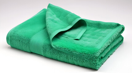 Green towel