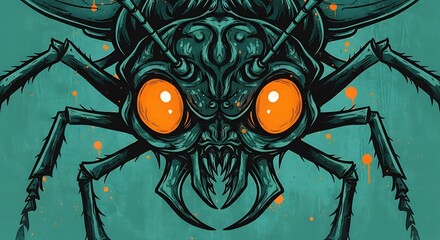 Terrifying Giant Insect Monster Art.