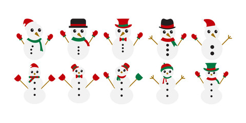 Christmas Snowman Character