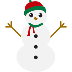 Christmas Snowman Character