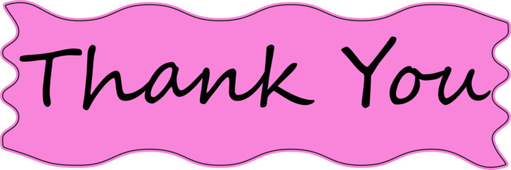 Thank You calligraphy Sign Icon. Thank you phrase gratitude thanksgiving congratulation thank you greeting card. vector illustration decorated with elements in a clean, modern style.