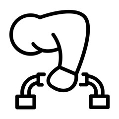 push up Line Icon