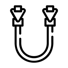 resistance band Line Icon