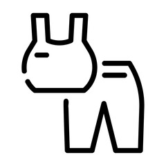sport clothes Line Icon