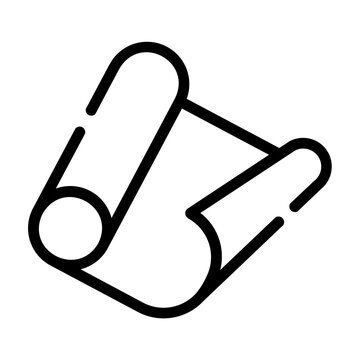 yoga mat Line Icon