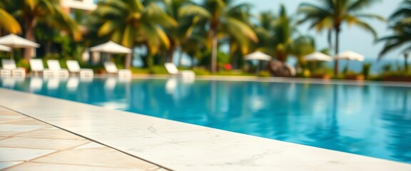 Summer pool background