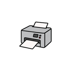 printer isolated on white background