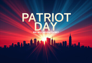 9/11 Patriot Day Poster with Memorial Quote
