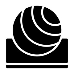 yoga ball Solid icon