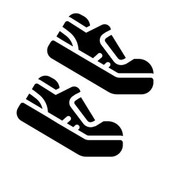 gym shoes Solid icon