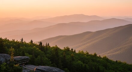 Misty Mountain Sunrise Viewpoint.