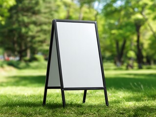 white board sign menu bread coffee shop bakery cake with easel on wooden table  Copy space for adding your content Mockup billboards or white promotion poster displayed on the front of the restaurant
