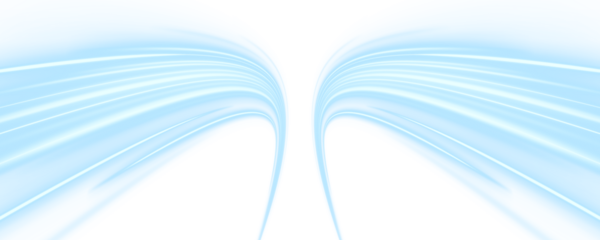 Curved streaks of neon light trace the path of fast-moving vehicles on a city road. The glowing trails blend seamlessly with the night environment. Perfect for automotive and urban tech visuals. PNG