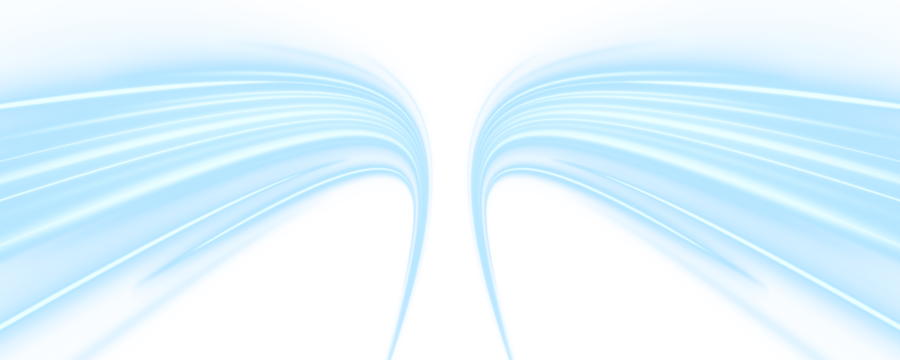 Curved streaks of neon light trace the path of fast-moving vehicles on a city road. The glowing trails blend seamlessly with the night environment. Perfect for automotive and urban tech visuals. PNG