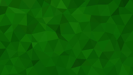 An abstract green geometric background. Low-poly 3d green texture.