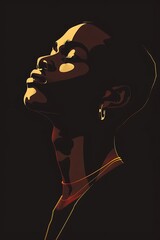 geometric portrait of a man