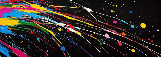 Abstract paint splatter