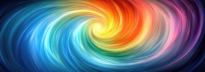 Colorful swirling vortex