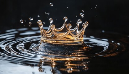 Water crown splash