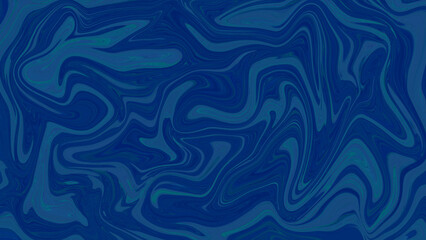 Vibrant fluid art illustration featuring a captivating blend of deep blue and aquamarine hues, showcasing an elegant and organic swirling pattern perfect for abstract backgrounds