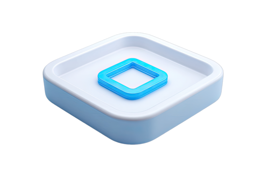 3D Square Icon