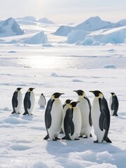 Fototapeta premium Aerial view of a winding river through green plains and sand dunes under clear sky