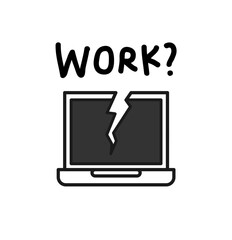 Broken Laptop The Frustration of Unexpected Technology Failures and Work Disruptions